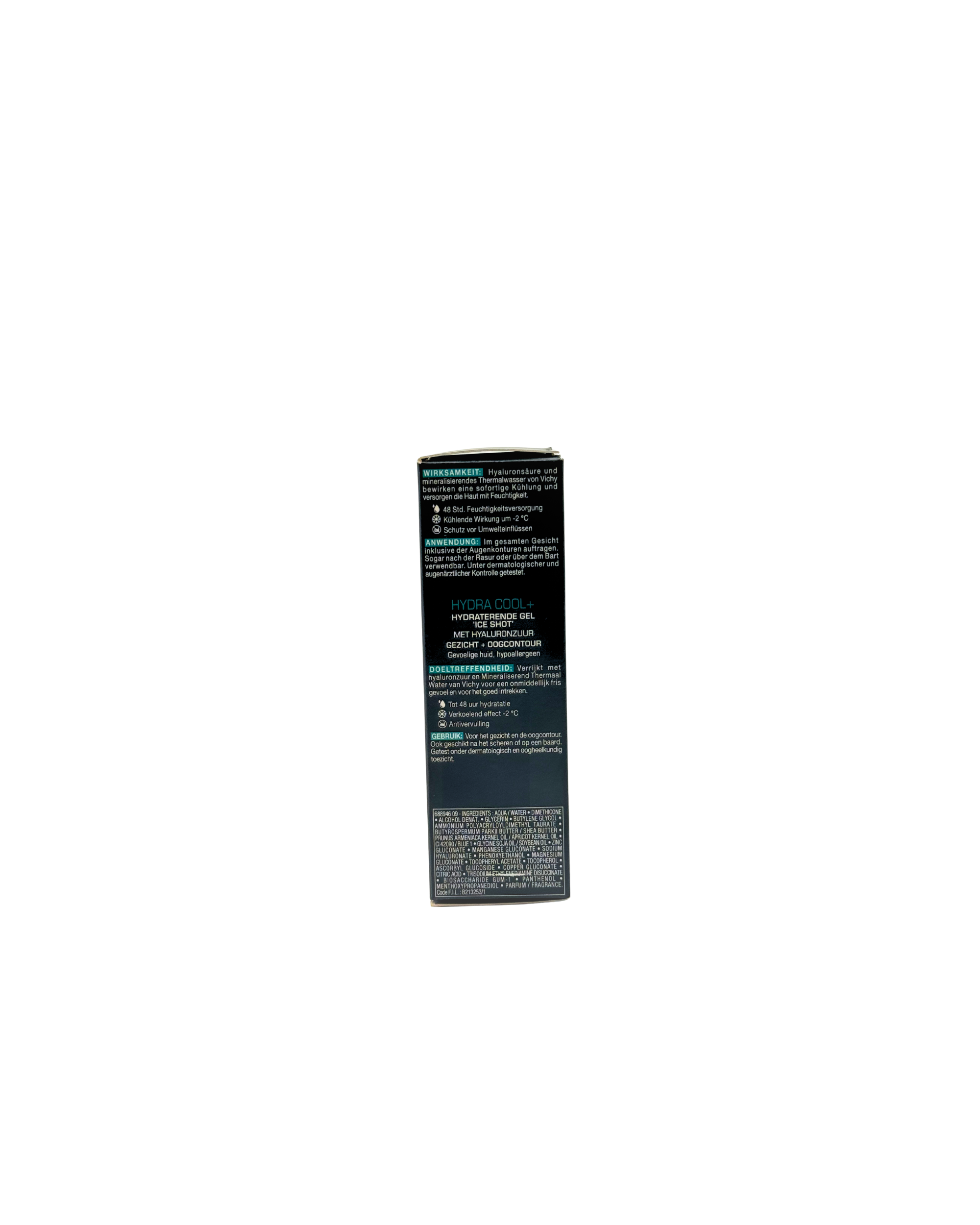 Vichy Homme Hydra Cool+ – Hydratisierendes Gel mit Frische-Effekt für Gesicht und Augen 50 ml