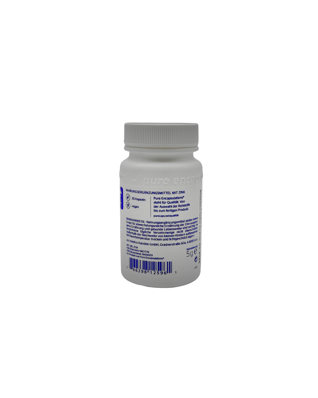 Pure Encapsulations Zink 15 – Zinkpicolinat hoch bioverfügbar 30 Kapseln