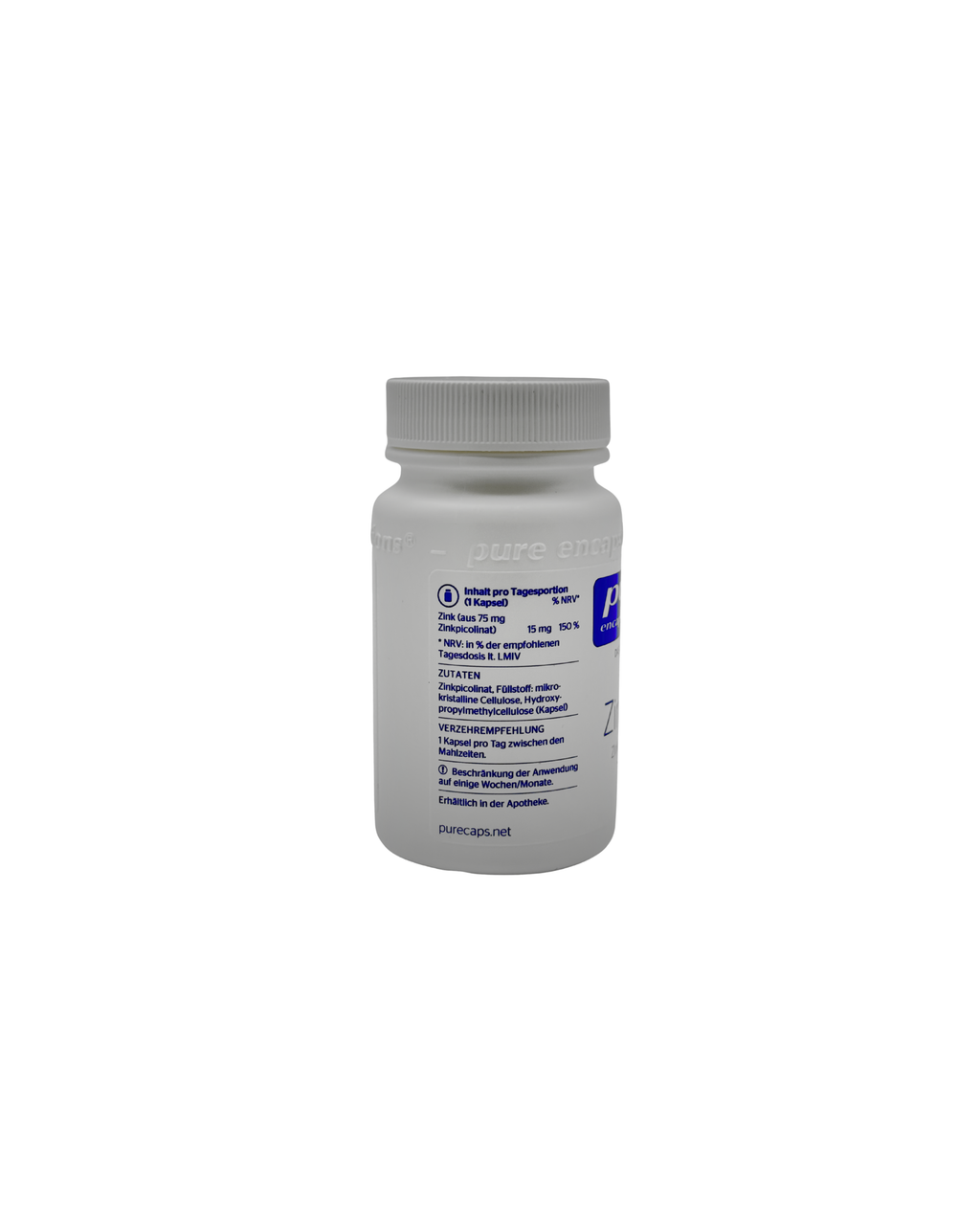 Pure Encapsulations Zink 15 – Zinkpicolinat hoch bioverfügbar 30 Kapseln