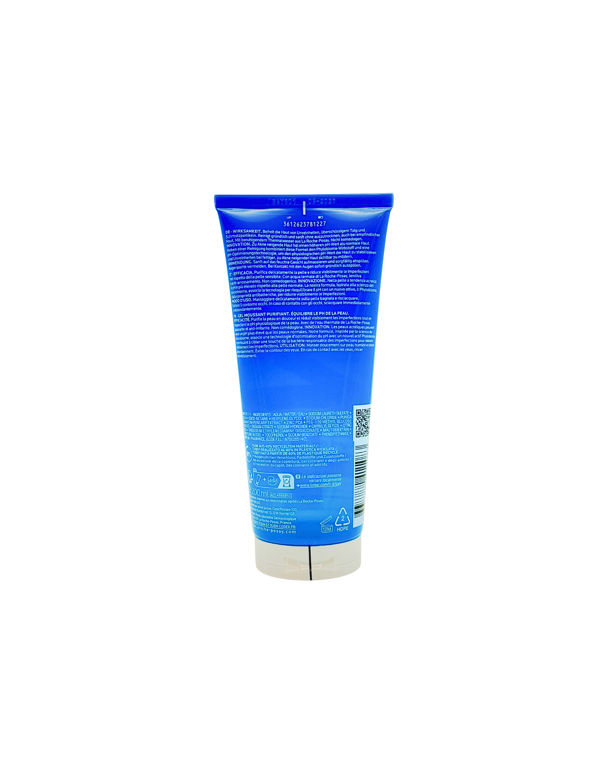 La Roche Posay Effaclar Schäumendes Reinigungsgel – 200 ml – für unreine & fettige Haut