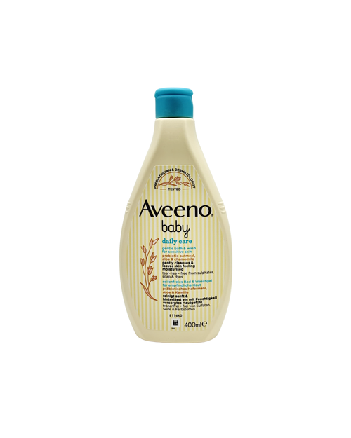Aveeno Baby Daily Care Seifenfreies Bad & Waschgel – Sanfte Reinigung mit Hafer 400 ml