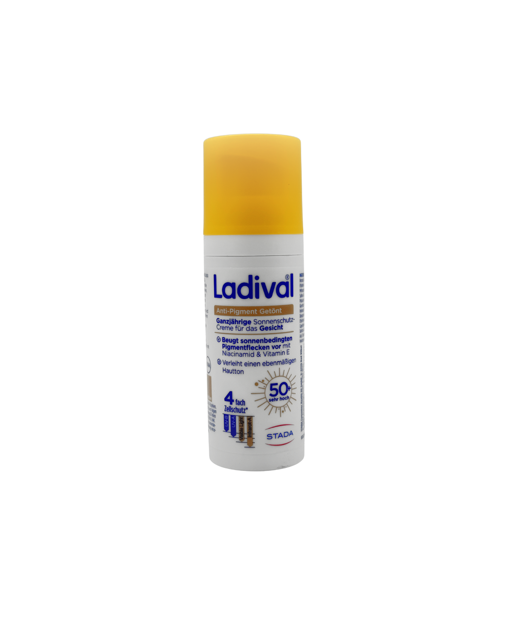 Ladival Anti-Pigment Getönt Sonnenschutz Gesicht LSF 50+ – ebenmäßiger Teint & Schutz, 50 ml