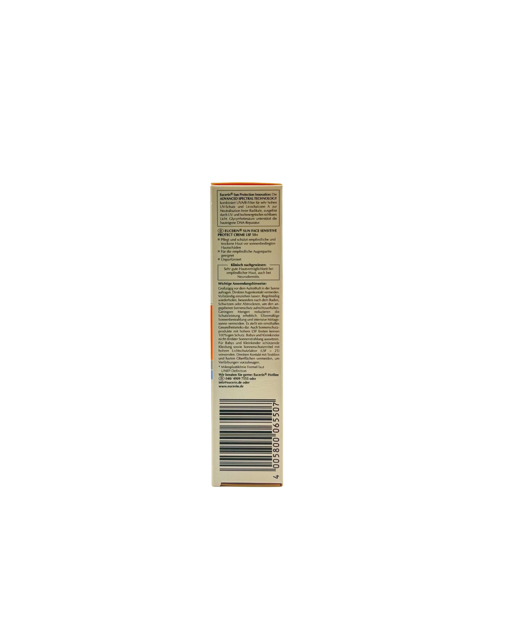 Eucerin Sensitive Protect Sun Creme LSF 50+ – Sehr hoher Sonnenschutz für das Gesicht 50 ml