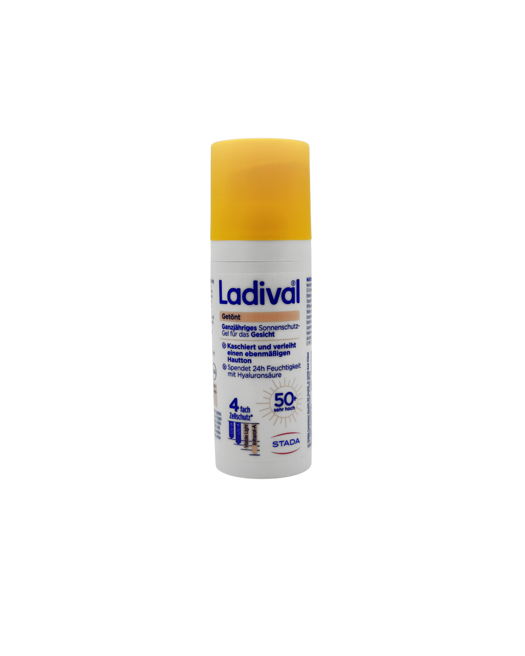 Ladival Getönt Sonnenschutz und Pflege Gesicht LSF 50+ – Feuchtigkeit & ebenmäßiger Teint, 50 ml