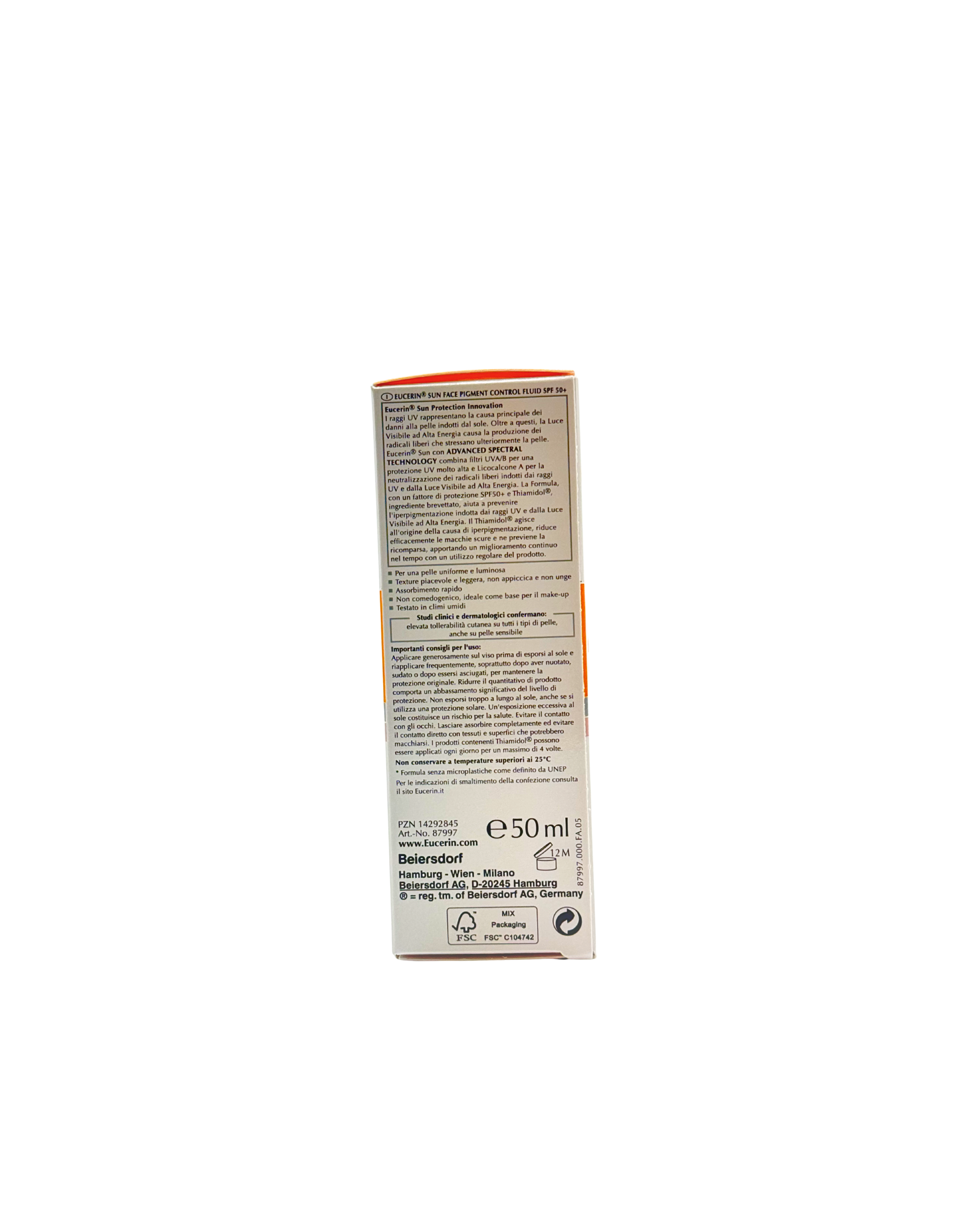Eucerin Pigment Control Sun Fluid LSF 50+ – Sonnenschutz gegen Pigmentflecken 50 ml