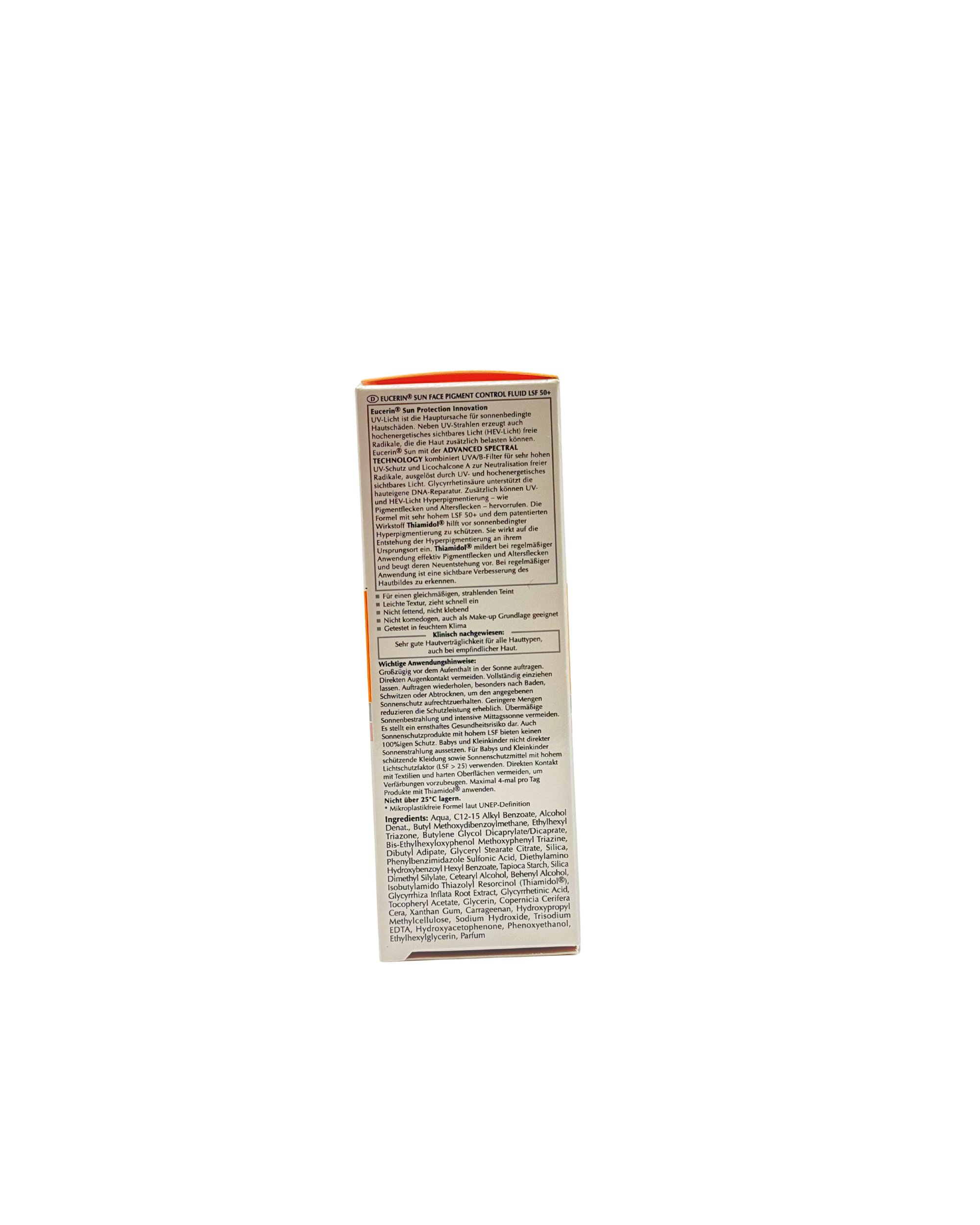 Eucerin Pigment Control Sun Fluid LSF 50+ – Sonnenschutz gegen Pigmentflecken 50 ml