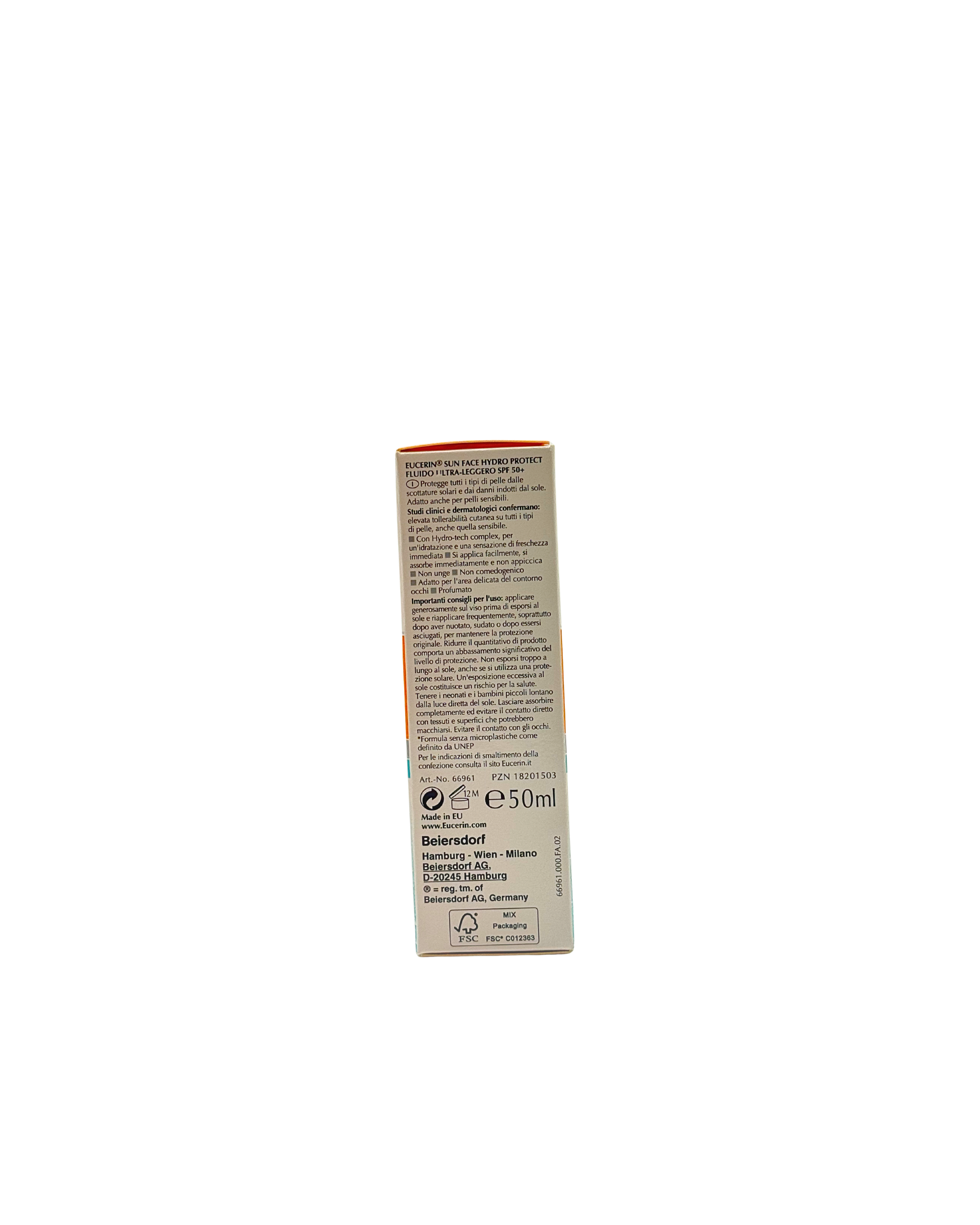 Eucerin Hydro Protect Ultraleichtes Face Sun Fluid LSF 50+ – Frisches Hautgefühl & Feuchtigkeit 50 ml