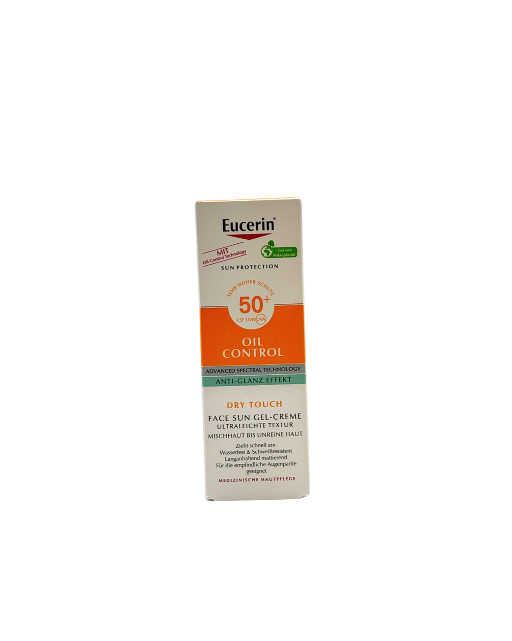 Eucerin Oil Control Face Sun Gel-Creme LSF 50+ – Mattierender Dry Touch Sonnenschutz 50 ml