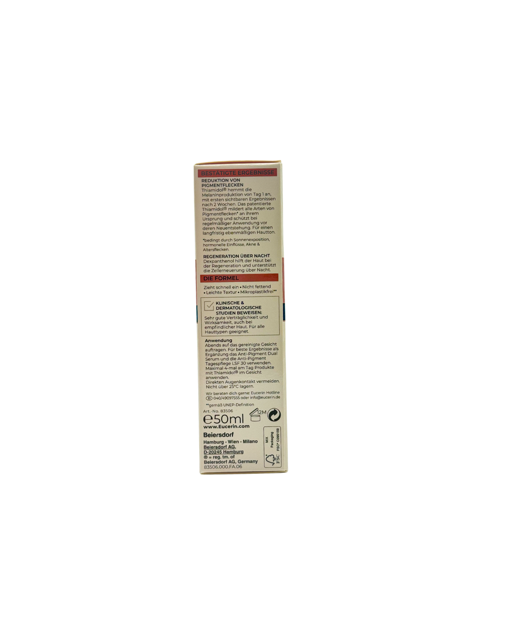 Eucerin Anti-Pigment Nacht – Regenerierende Nachtpflege gegen Pigmentflecken 50 ml