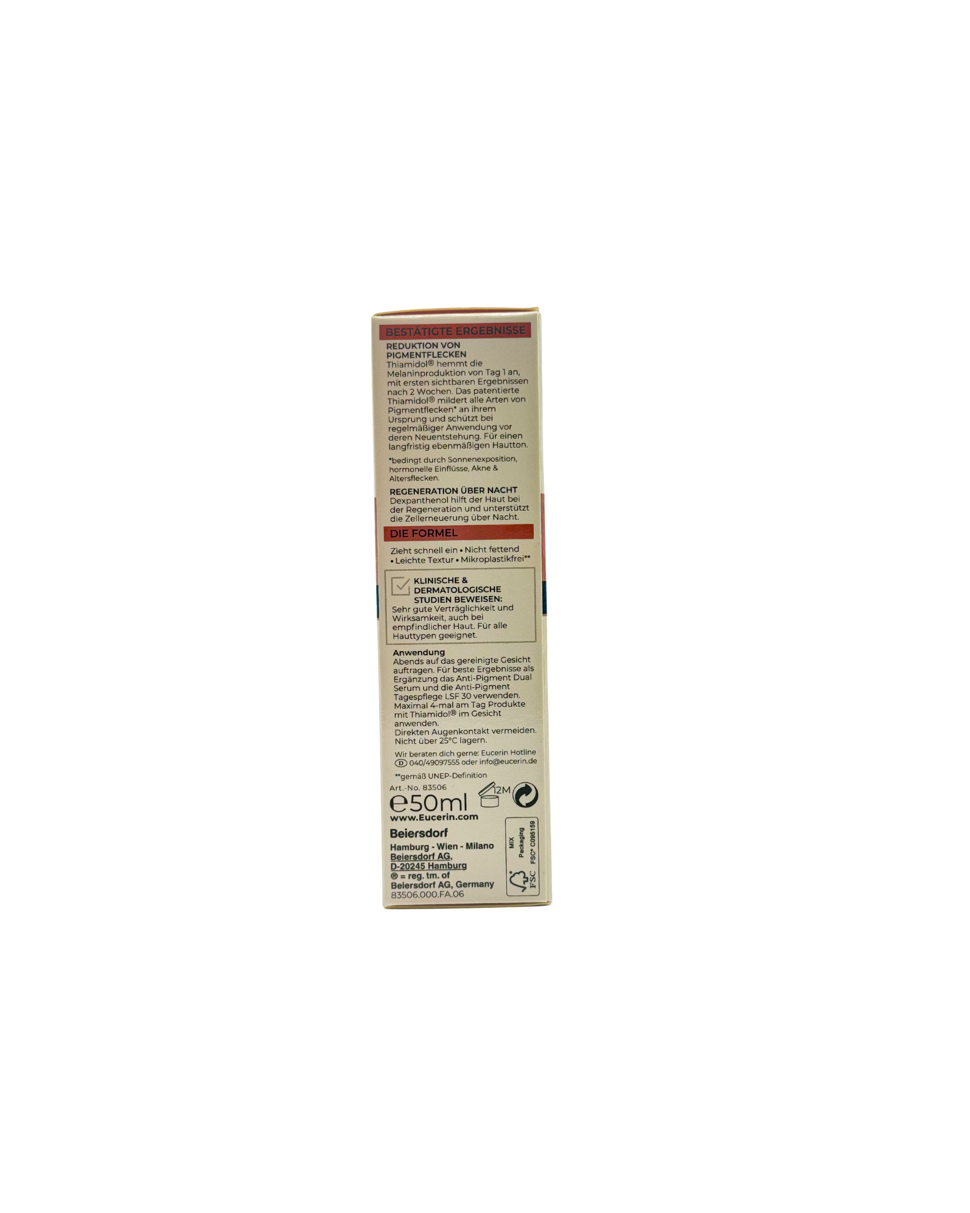 Eucerin Anti-Pigment Nacht – Regenerierende Nachtpflege gegen Pigmentflecken 50 ml