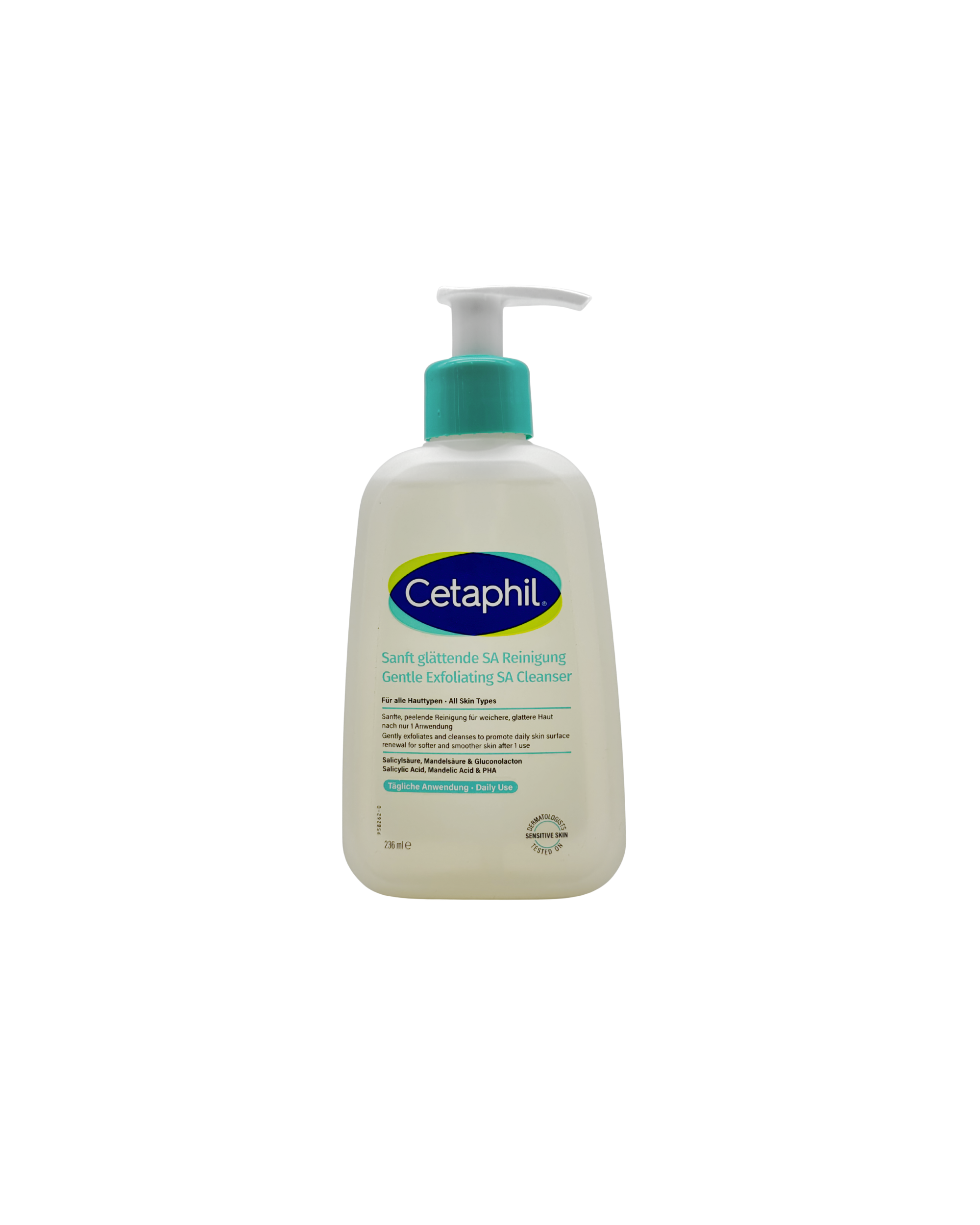 Cetaphil Sanft glättende SA Reinigung – Sanftes Peeling & Reinigung für empfindliche Haut