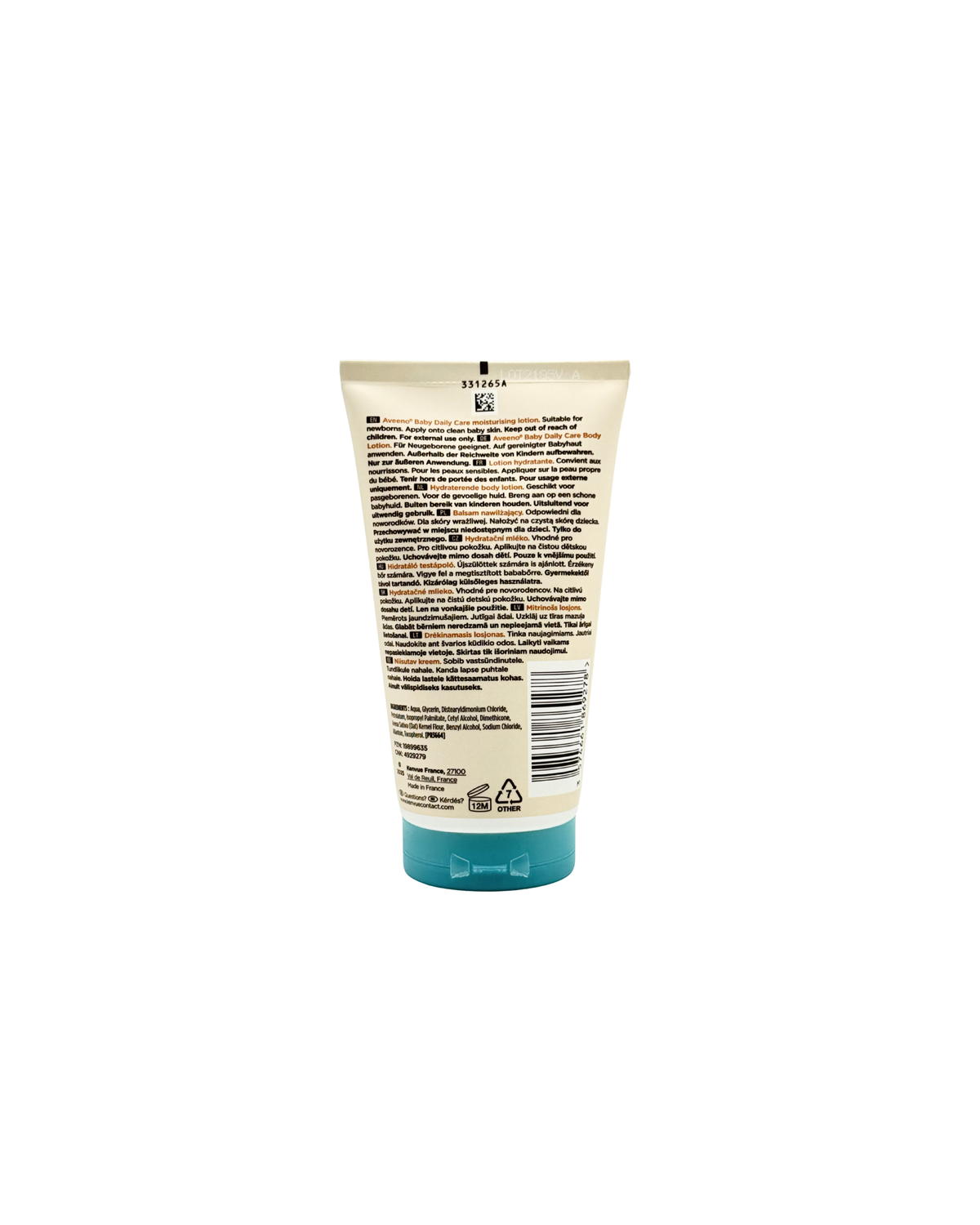 Aveeno Baby Daily Care Body Lotion – Beruhigende Feuchtigkeitspflege mit Hafer 150 ml