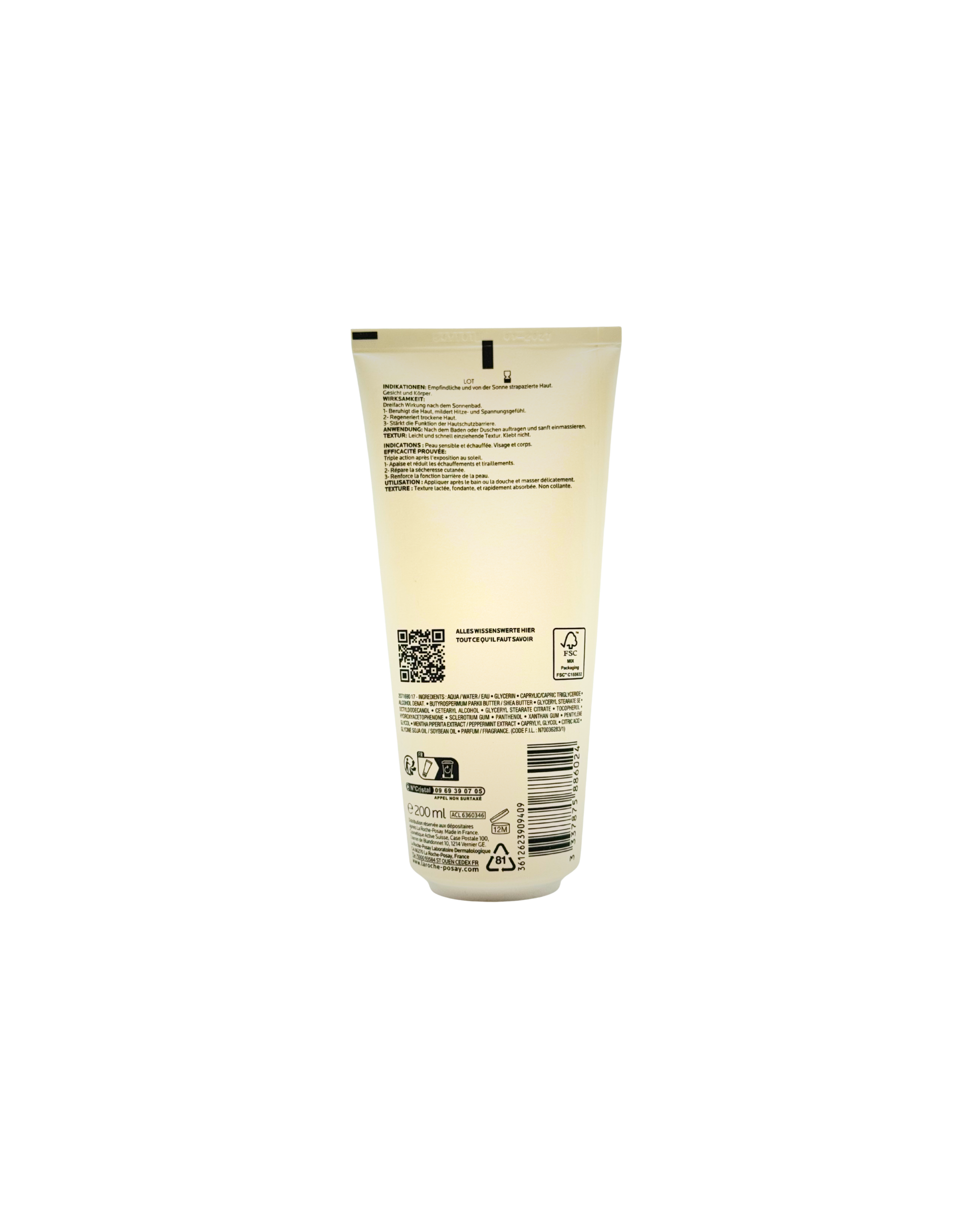 La Roche Posay Anthelios Post-UV After-Sun Milch – Beruhigende Pflege nach dem Sonnenbaden – 200 ml