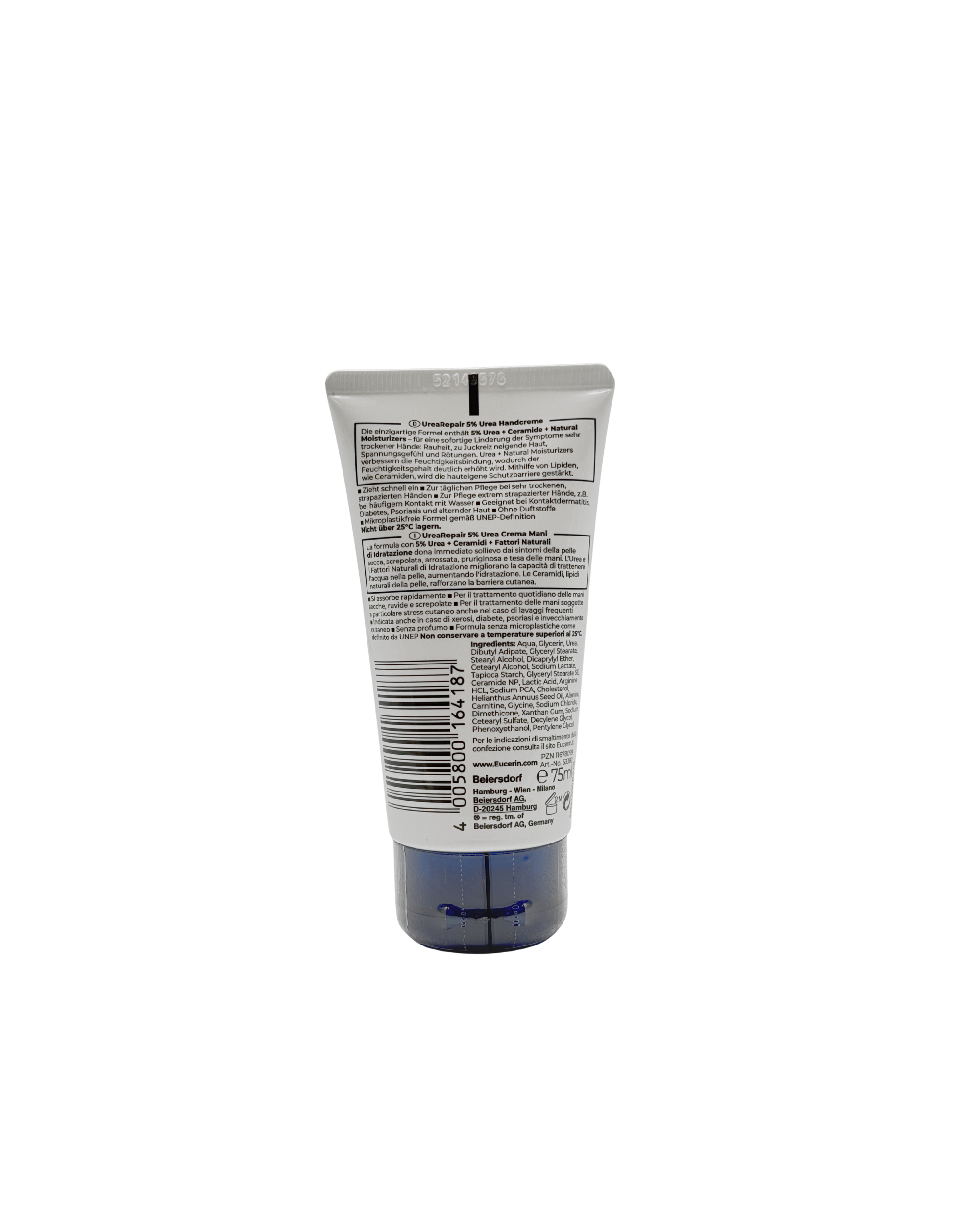 Eucerin UreaRepair Handcreme 5% Urea – 48h Intensive Feuchtigkeit 75 ml