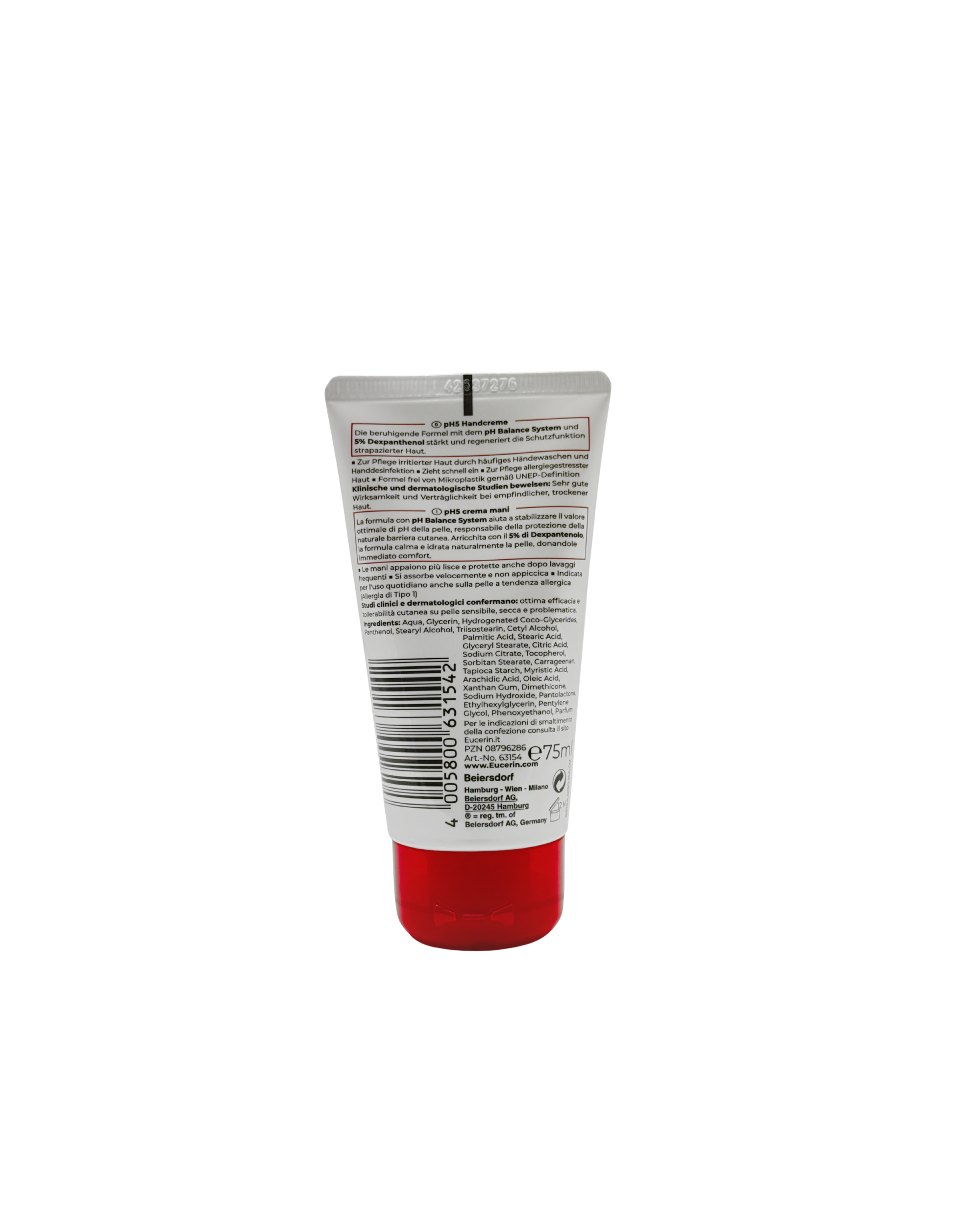 Eucerin pH5 Handcreme – 24h Feuchtigkeit & Schutz mit 5 % Dexpanthenol 75 ml