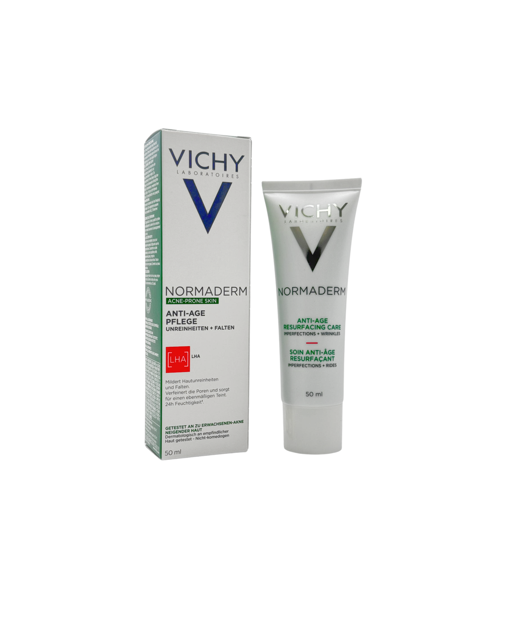 Vichy Normaderm Anti-Age – Gesichtspflege für unreine Haut mit Peeling- & Anti-Falten-Effekt 50 ml