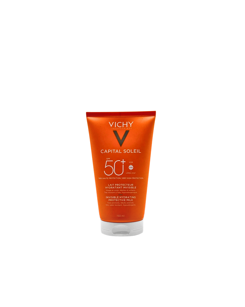 Vichy Capital Soleil Invisible Hydrating Face & Body Milk LSF 50+ – Sonnenschutz für die ganze Familie 150 ml