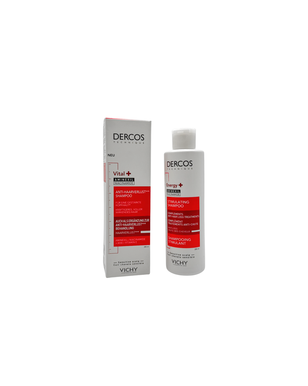 Vichy Dercos Vital-Shampoo mit Aminexil – Kräftigendes Shampoo für mehr Fülle & Widerstandskraft 200 ml