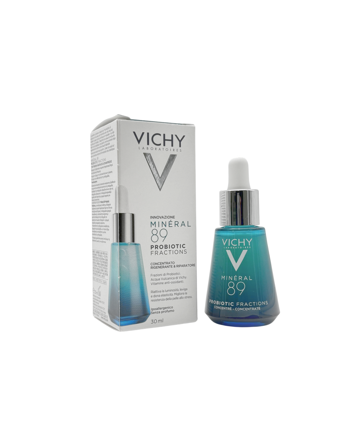 Vichy Minéral 89 Probiotic Fractions – Regenerierendes Gesichtsserum mit probiotischen Extrakten & Hyaluron 30 ml