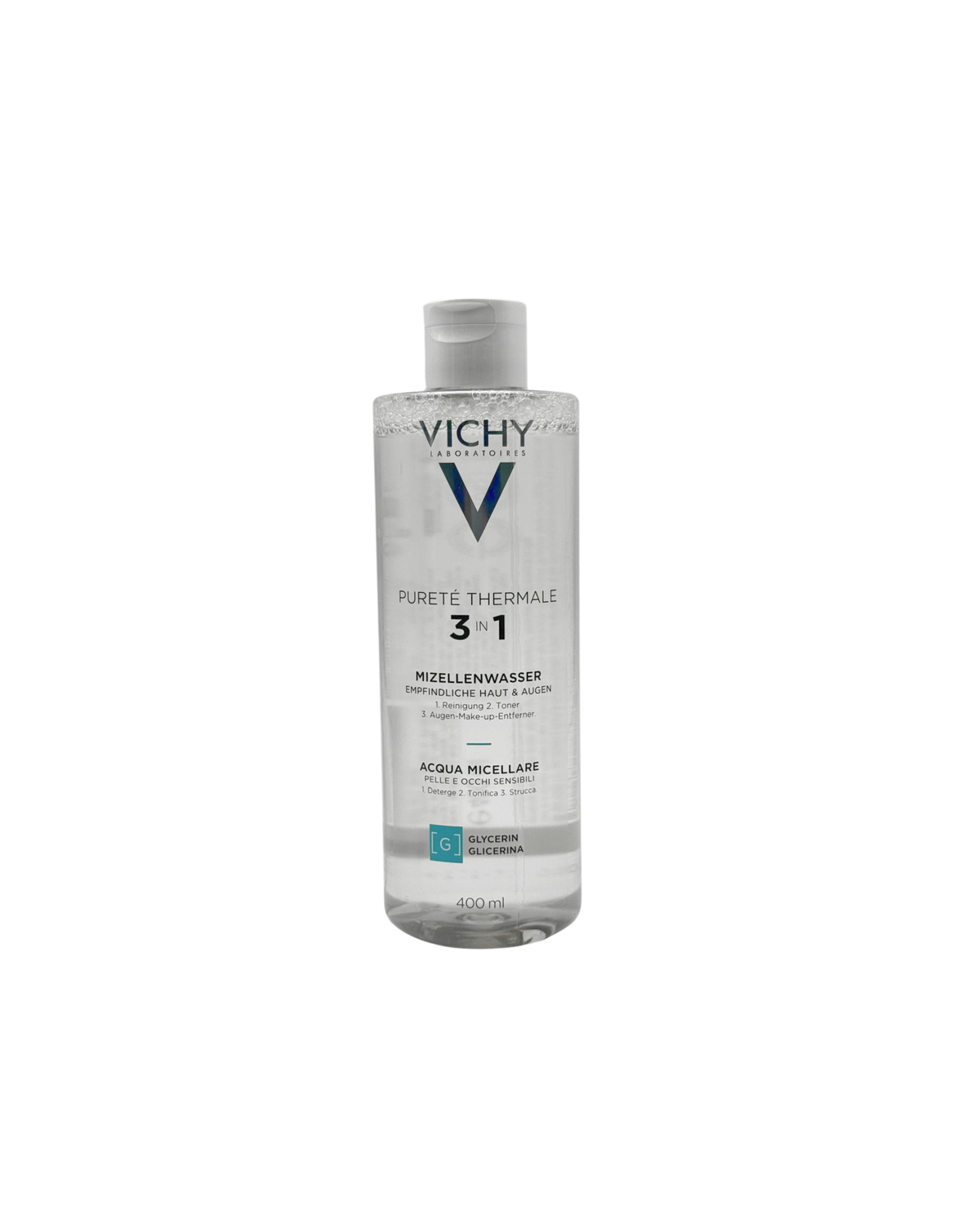 Vichy Pureté Thermale Minéral Mizellen Reinigungsfluid – Sanfte Gesichtsreinigung für empfindliche Haut 400 ml