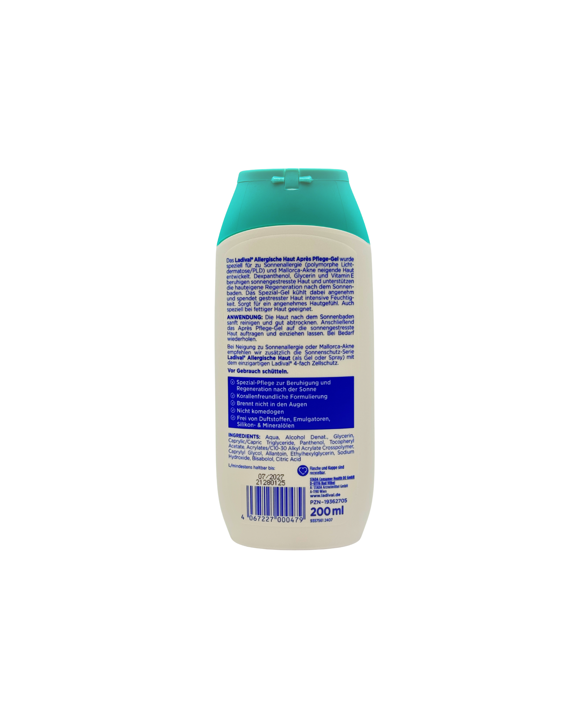 Ladival Allergische Haut Après Pflege Gel – Beruhigende Pflege nach der Sonne 200 ml