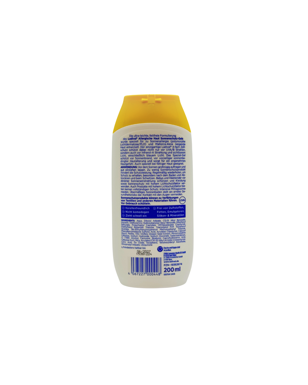 Ladival Allergische Haut Sonnenschutz Gel LSF 30 – 4-fach Zellschutz 200 ml