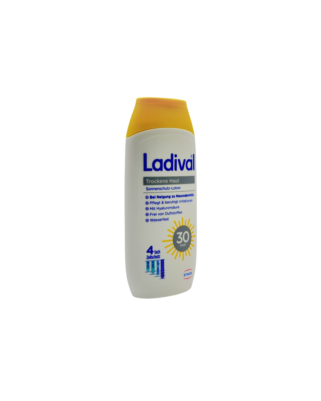 Ladival Trockene Haut Sonnenschutz Gel LSF 30 – Mit Hyaluron & 4-fach Zellschutz 200 ml