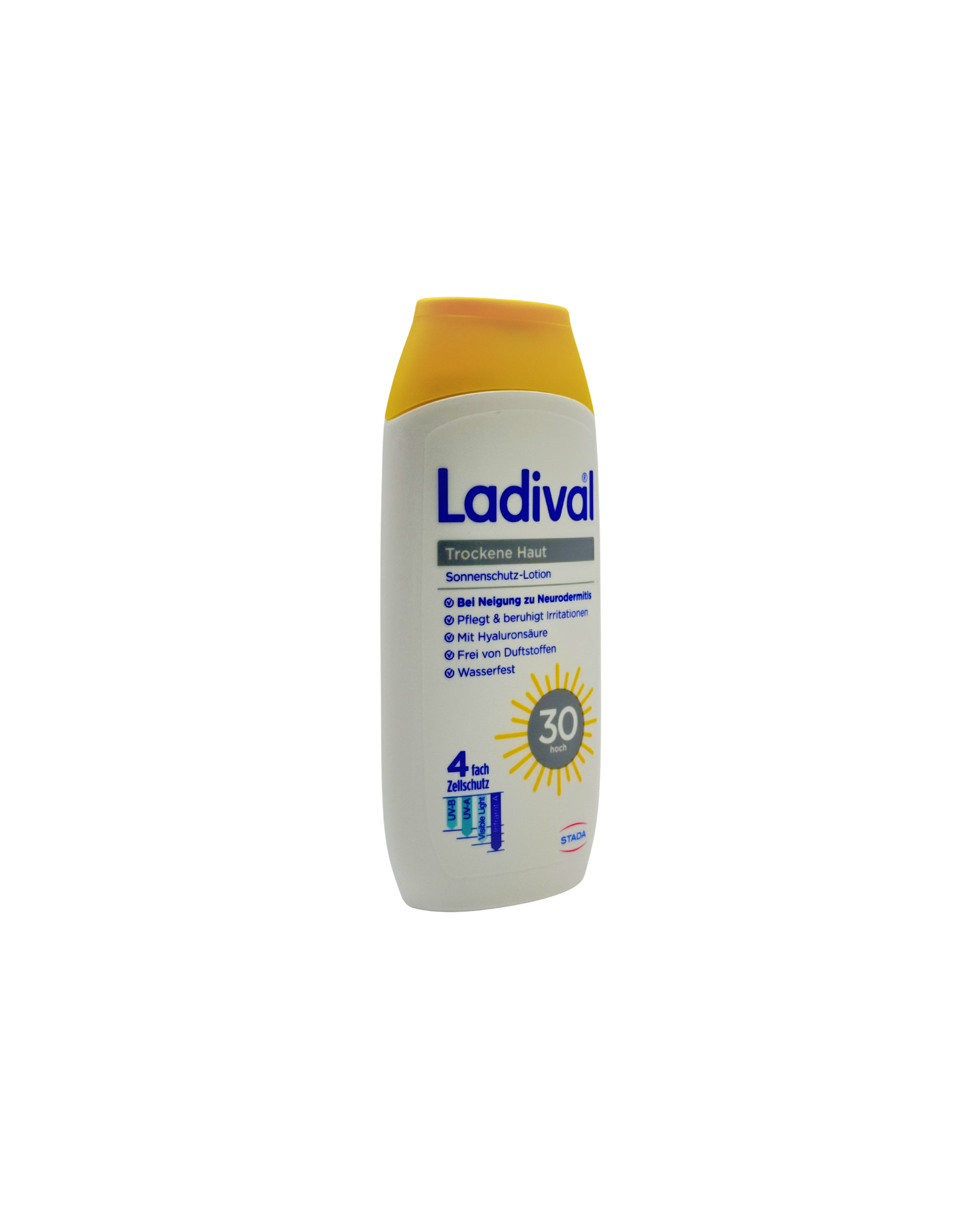 Ladival Trockene Haut Sonnenschutz Gel LSF 30 – Mit Hyaluron & 4-fach Zellschutz 200 ml