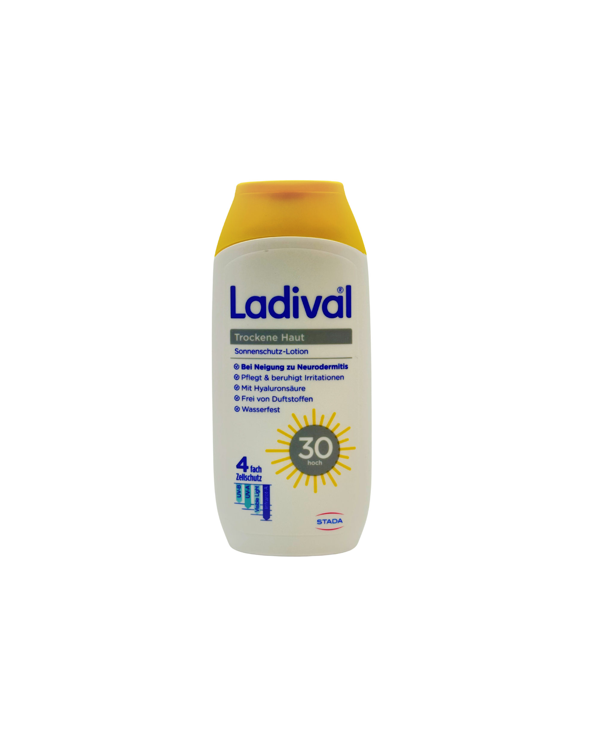 Ladival Trockene Haut Sonnenschutz Gel LSF 30 – Mit Hyaluron & 4-fach Zellschutz 200 ml