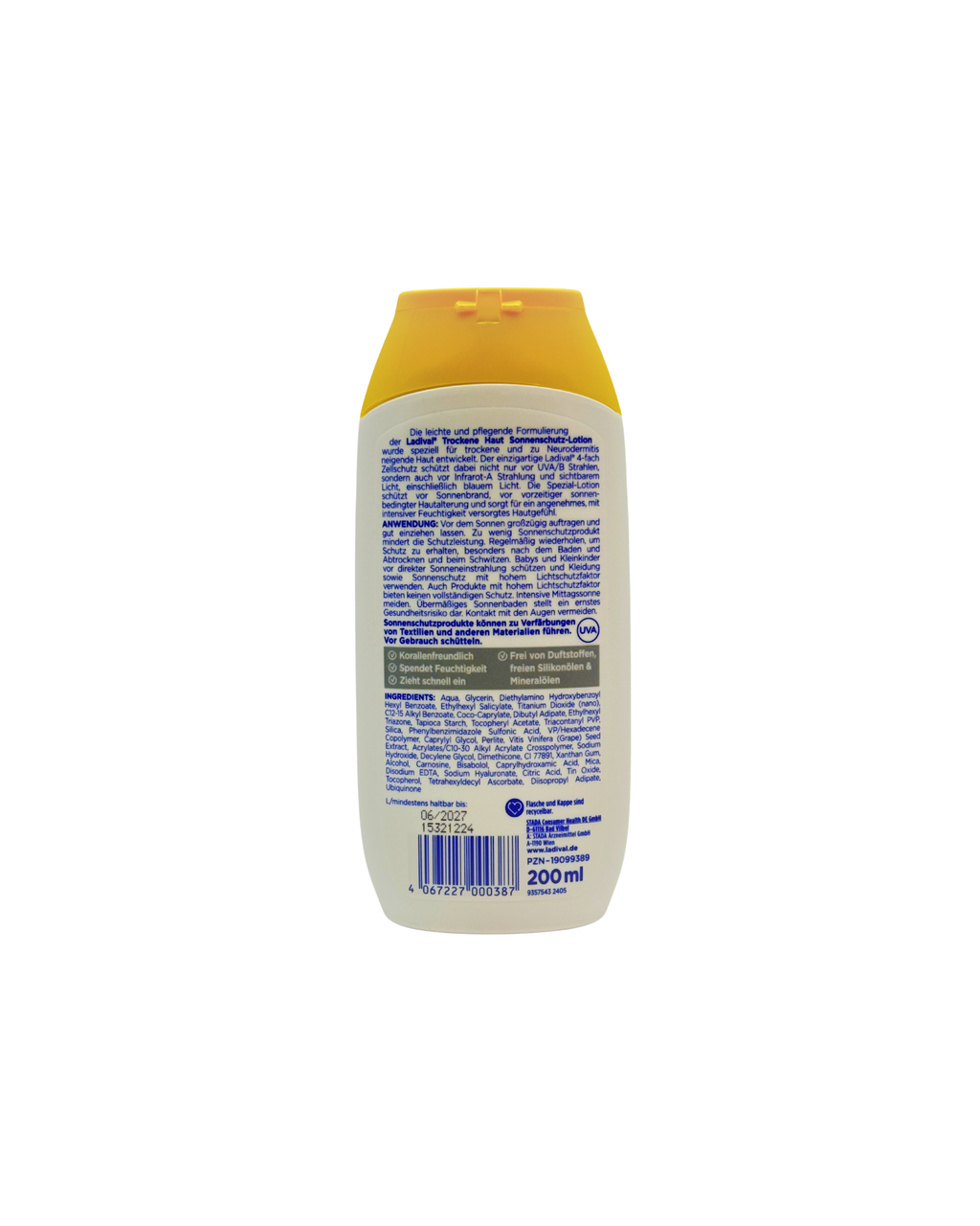 Ladival Trockene Haut Sonnenschutz Gel LSF 50+ – Höchster Schutz & Hyaluron-Pflege 200 ml