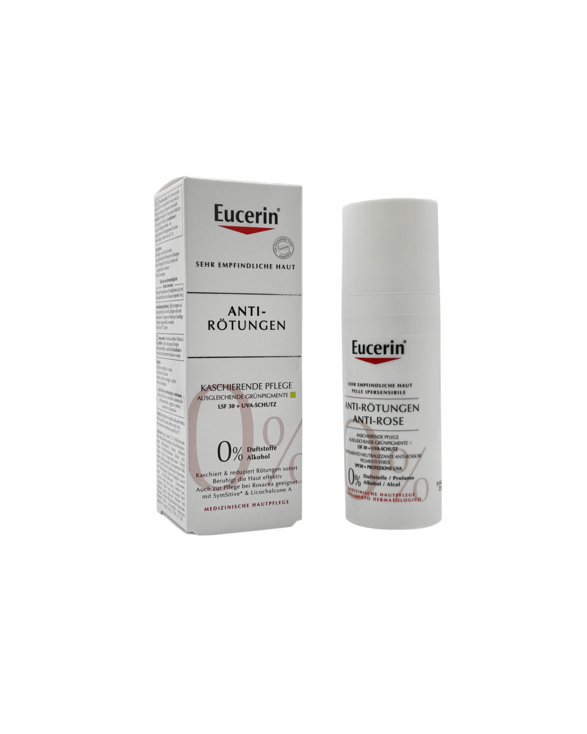 Eucerin Anti Rötungen Kaschierende Tagespflege LSF 30 – Getönte Gesichtscreme für sehr empfindliche, zu Rötungen neigende Haut 50 ml