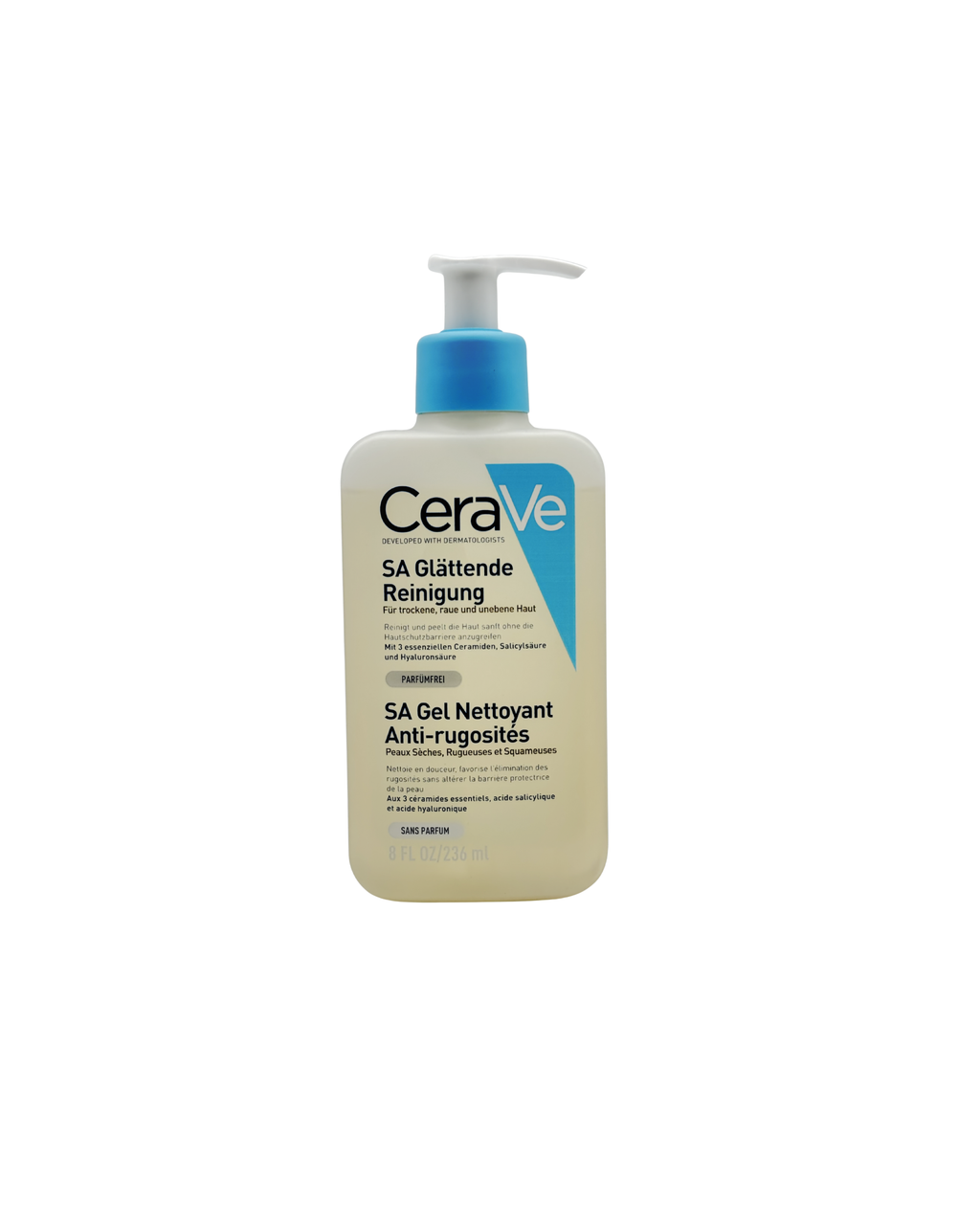 CeraVe SA Glättende Reinigung – Mildes Reinigungsgel & Sanftes Peeling 236 ml