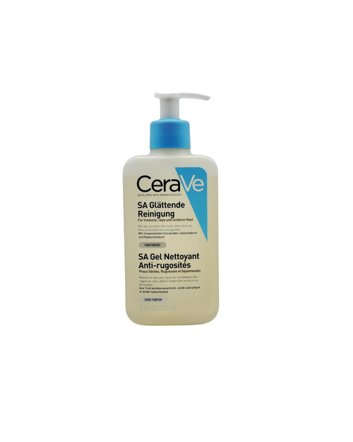 CeraVe SA Glättende Reinigung – Mildes Reinigungsgel & Sanftes Peeling 236 ml