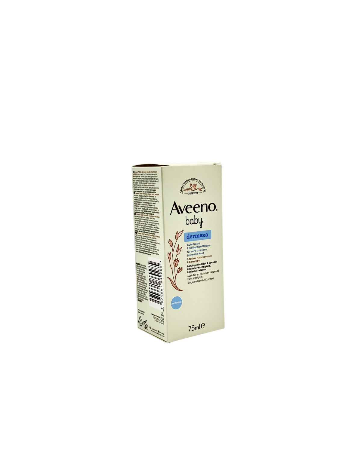 Aveeno Baby Dermexa Gute Nacht Emollient Balsam – Intensive Nachtpflege bei Juckreiz 75 ml