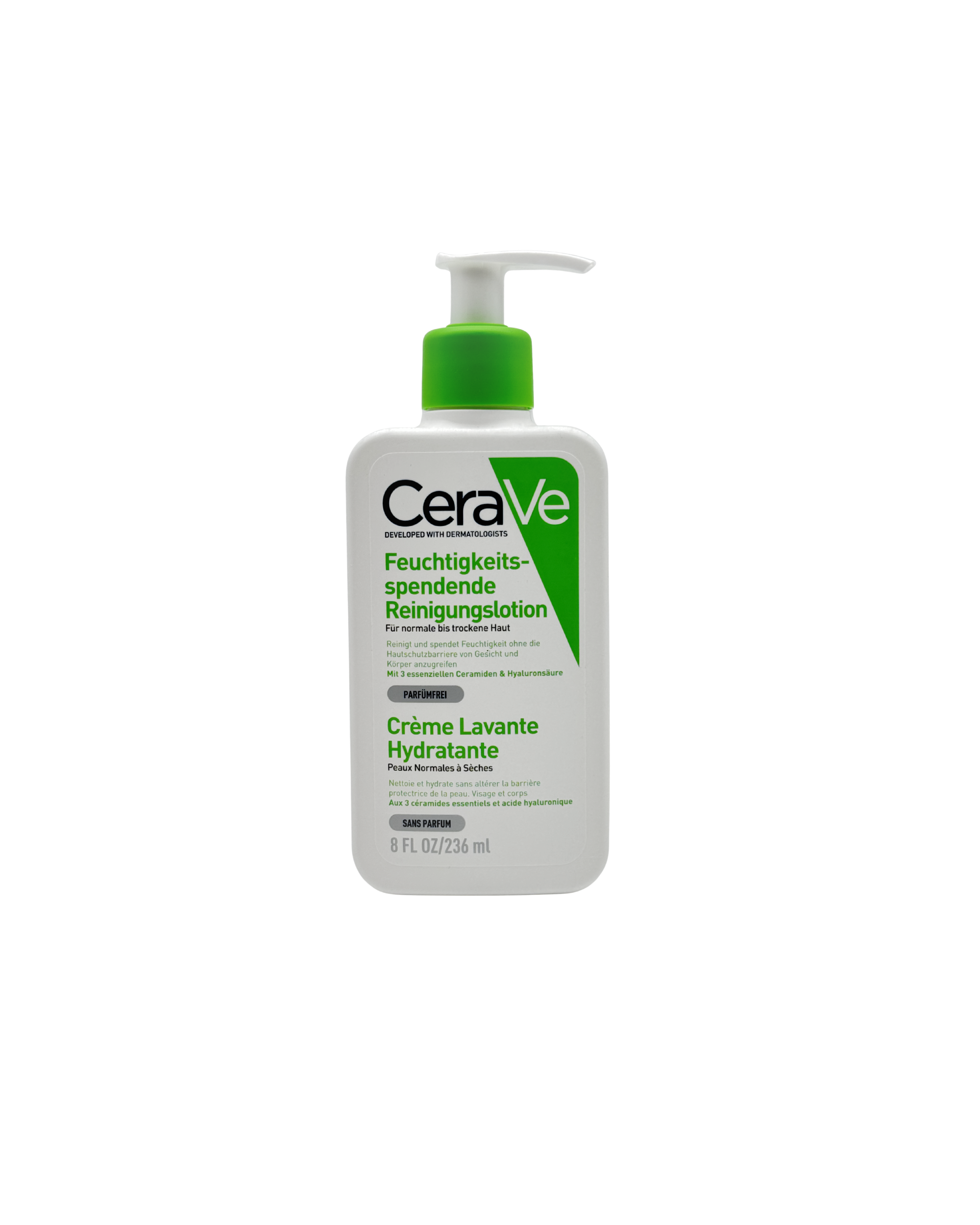 CeraVe Feuchtigkeitsspendende Reinigungslotion – Für Gesicht & Körper 236ml