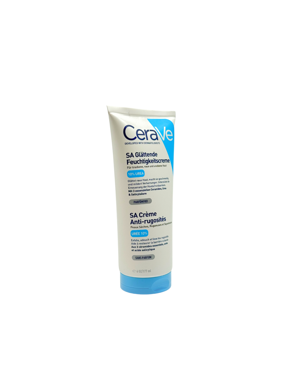 CeraVe SA Urea Glättende Feuchtigkeitscreme – Für raue & unebene Haut 177 ml