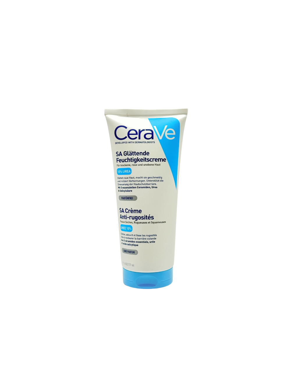 CeraVe SA Urea Glättende Feuchtigkeitscreme – Für raue & unebene Haut 177 ml