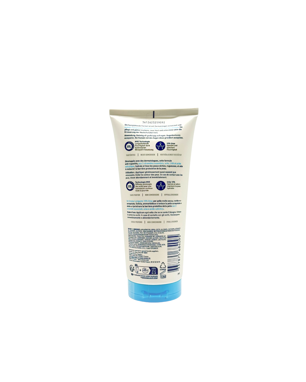 CeraVe SA Urea Glättende Feuchtigkeitscreme – Für raue & unebene Haut 177 ml