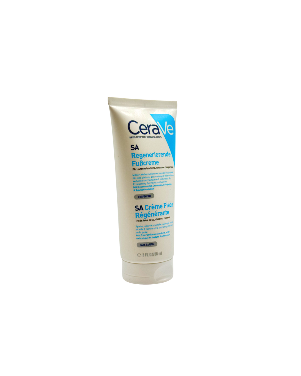 CeraVe Regenerierende Fußcreme – Feuchtigkeit & Glättung für extrem trockene Füße 88 ml