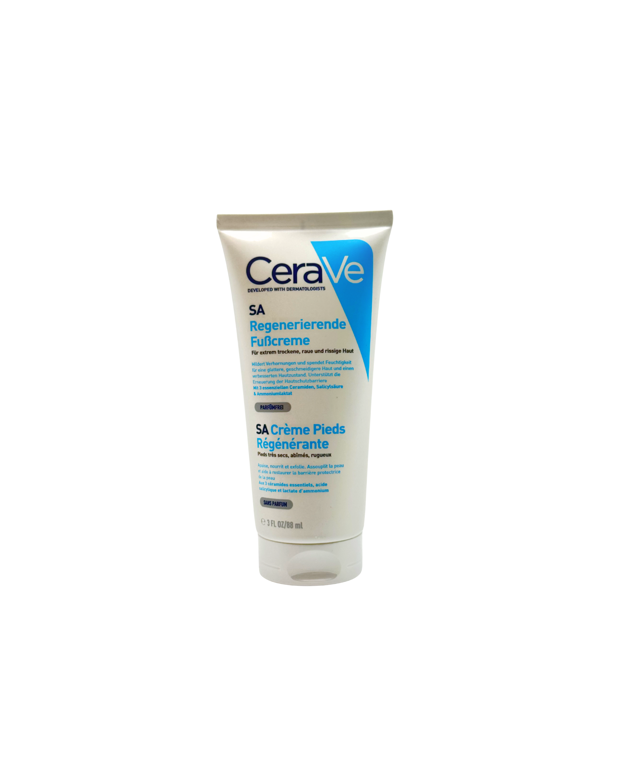 CeraVe Regenerierende Fußcreme – Feuchtigkeit & Glättung für extrem trockene Füße 88 ml