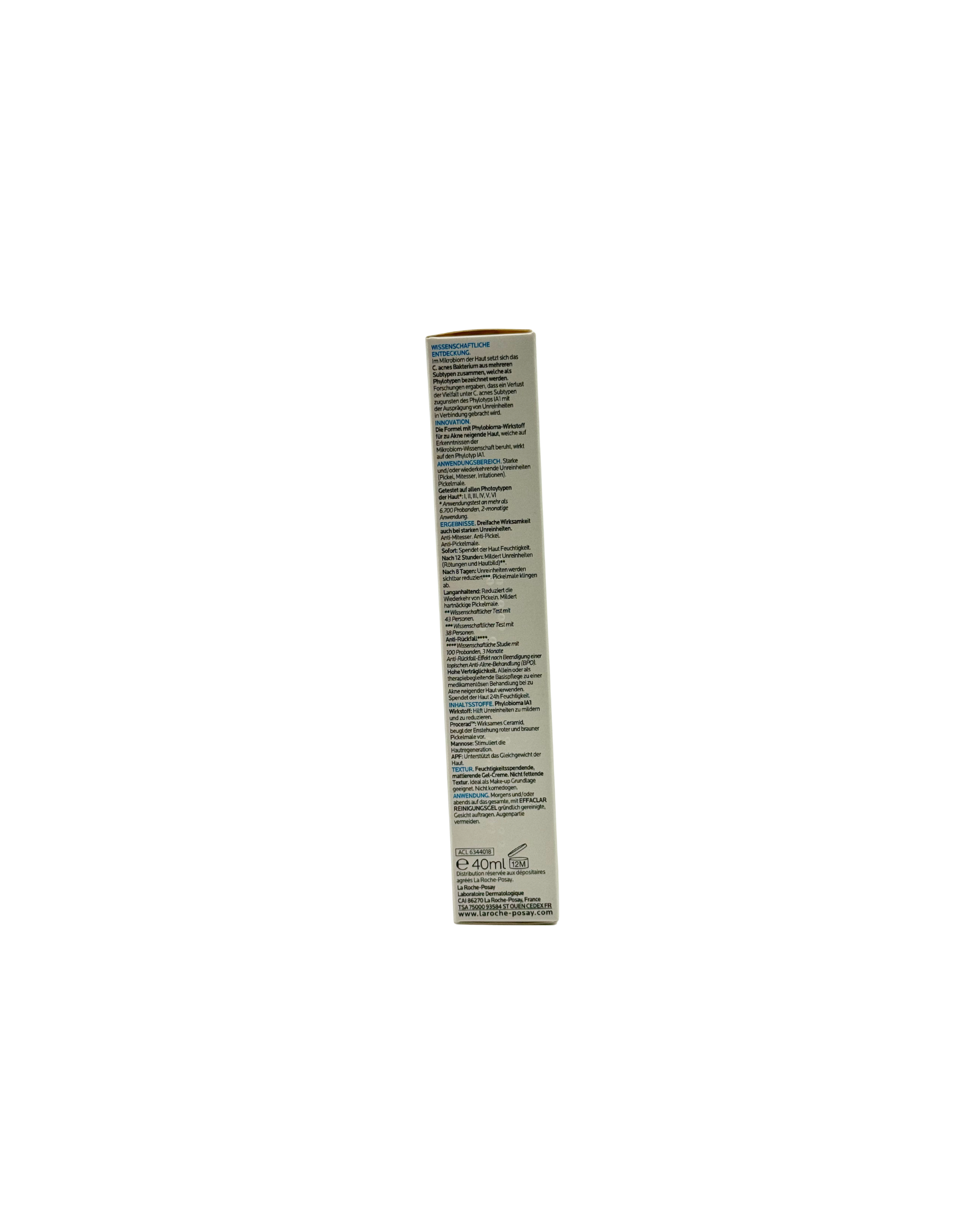 La Roche Posay Effaclar Duo+M  – Dreifach tiefenwirksame Pflege gegen Pickel, Mitesser und Unreinheiten 40 ml