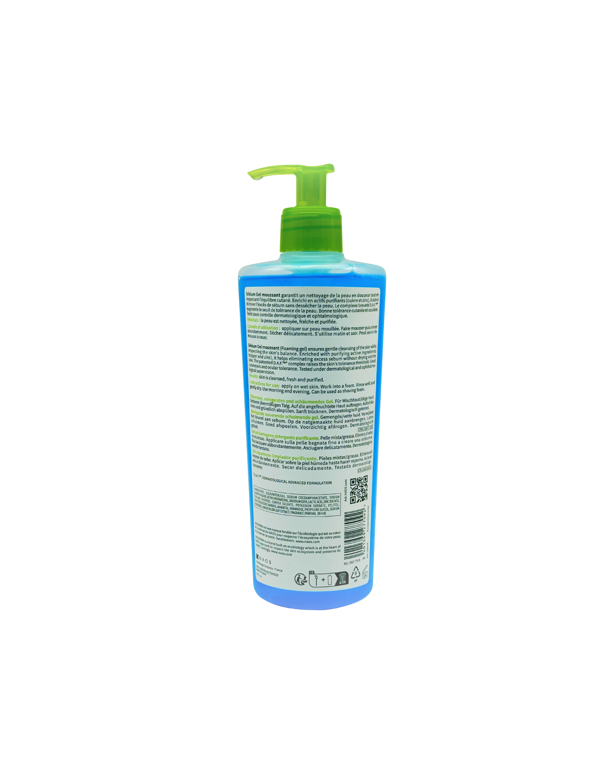 Bioderma Sébium Gel Moussant – Sanft klärendes Reinigungsgel 500ml