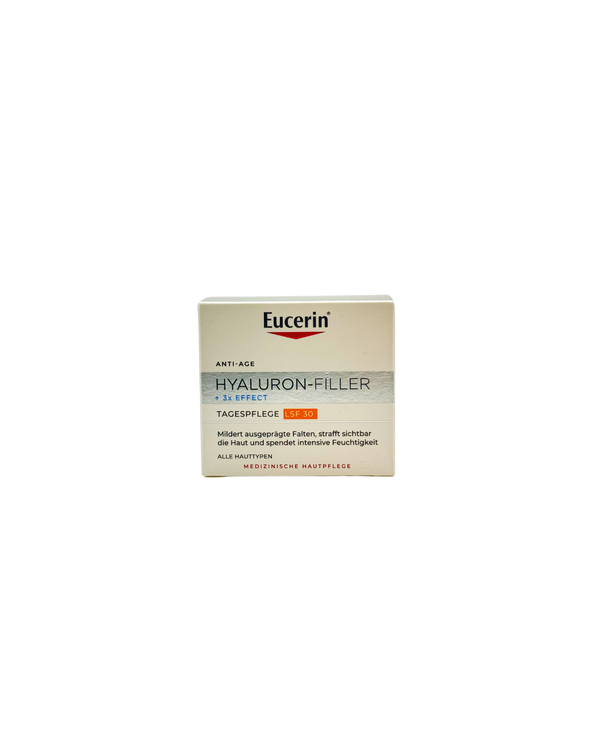 Eucerin Hyaluron-Filler 3x Effect Tagespflege LSF 30 – Anti-Aging & Feuchtigkeit 50 ml