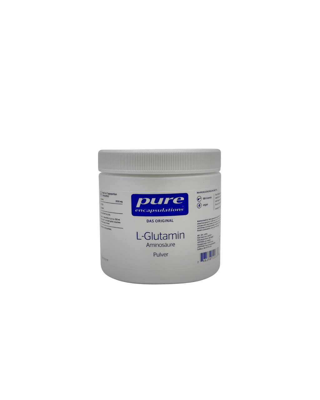 Pure Encapsulations L-Glutamin Pulver – 100% reine Aminosäure 186 g