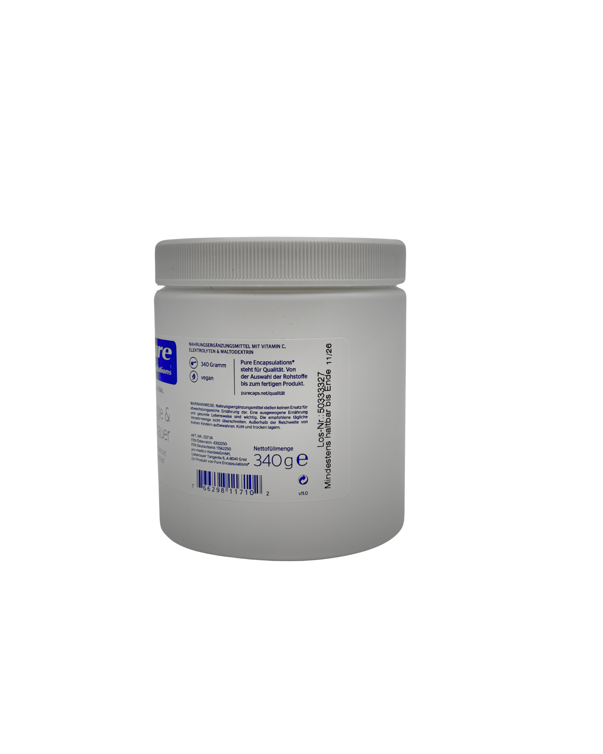 Pure Encapsulations Energie & Ausdauer – Isotonisches Sportgetränk 340 g