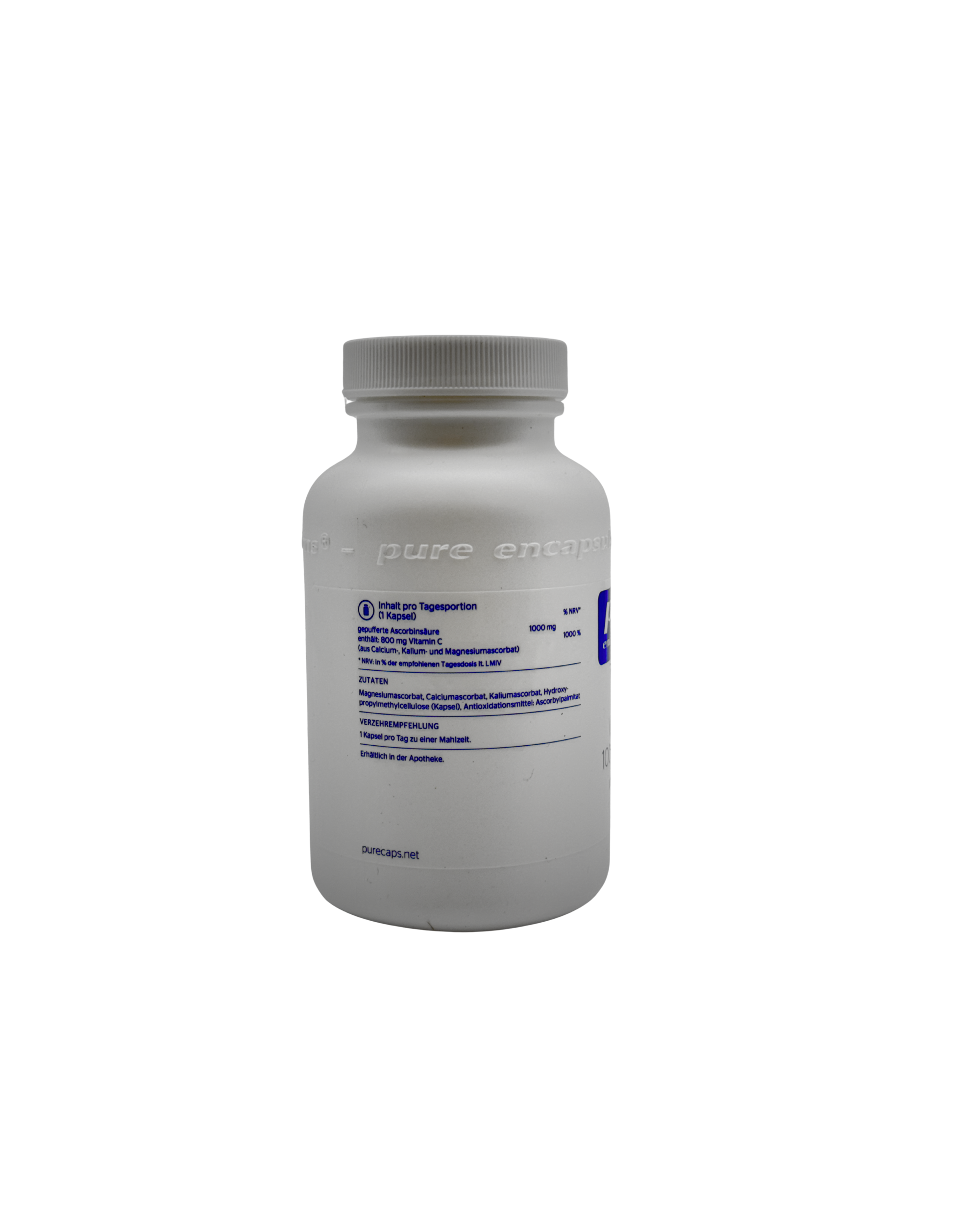Pure Encapsulations Vitamin C 1000 gepuffert – Magenschonend & Hochdosiert 90 Kapseln