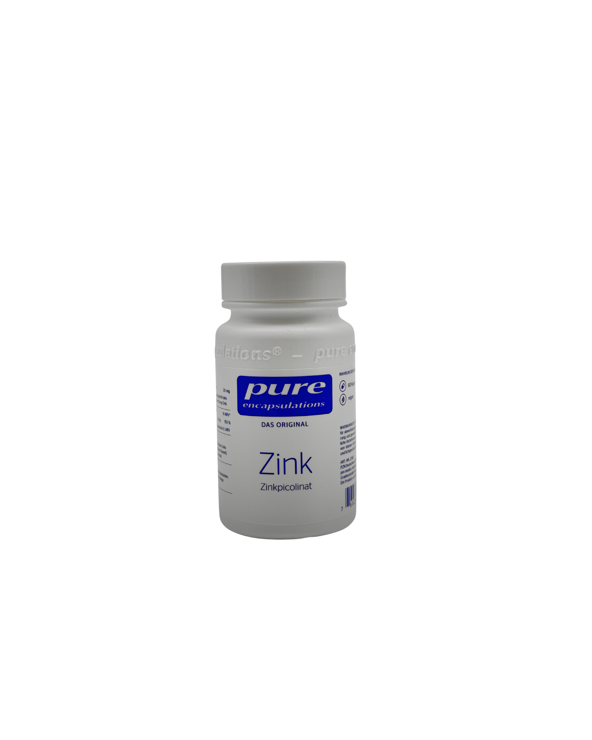 Pure Encapsulations Zink (Zinkpicolinat) – Maximale Bioverfügbarkeit 60 Kapseln