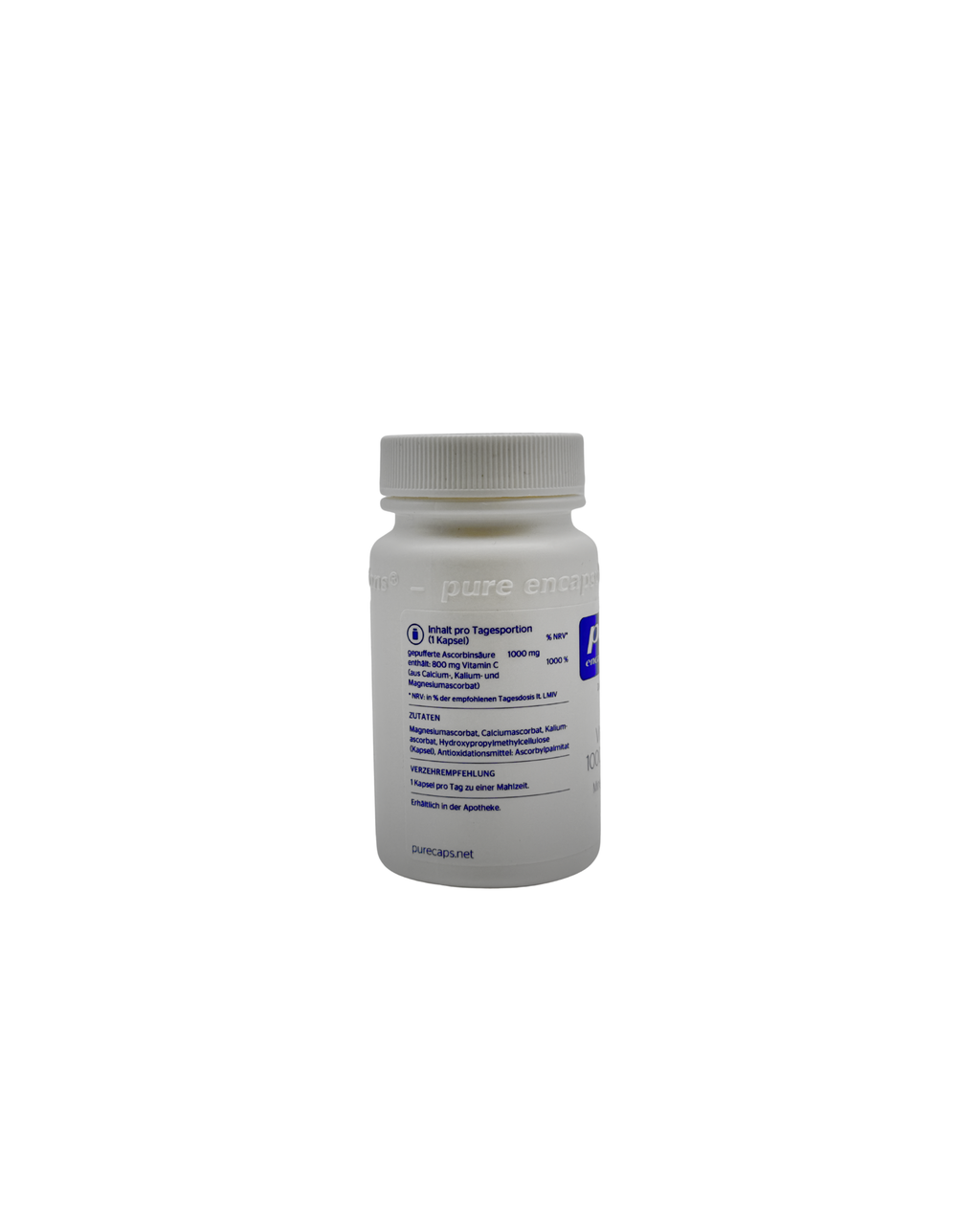 Pure Encapsulations Vitamin C 1000 gepuffert – Magenschonend & Hochdosiert 30 Kapseln