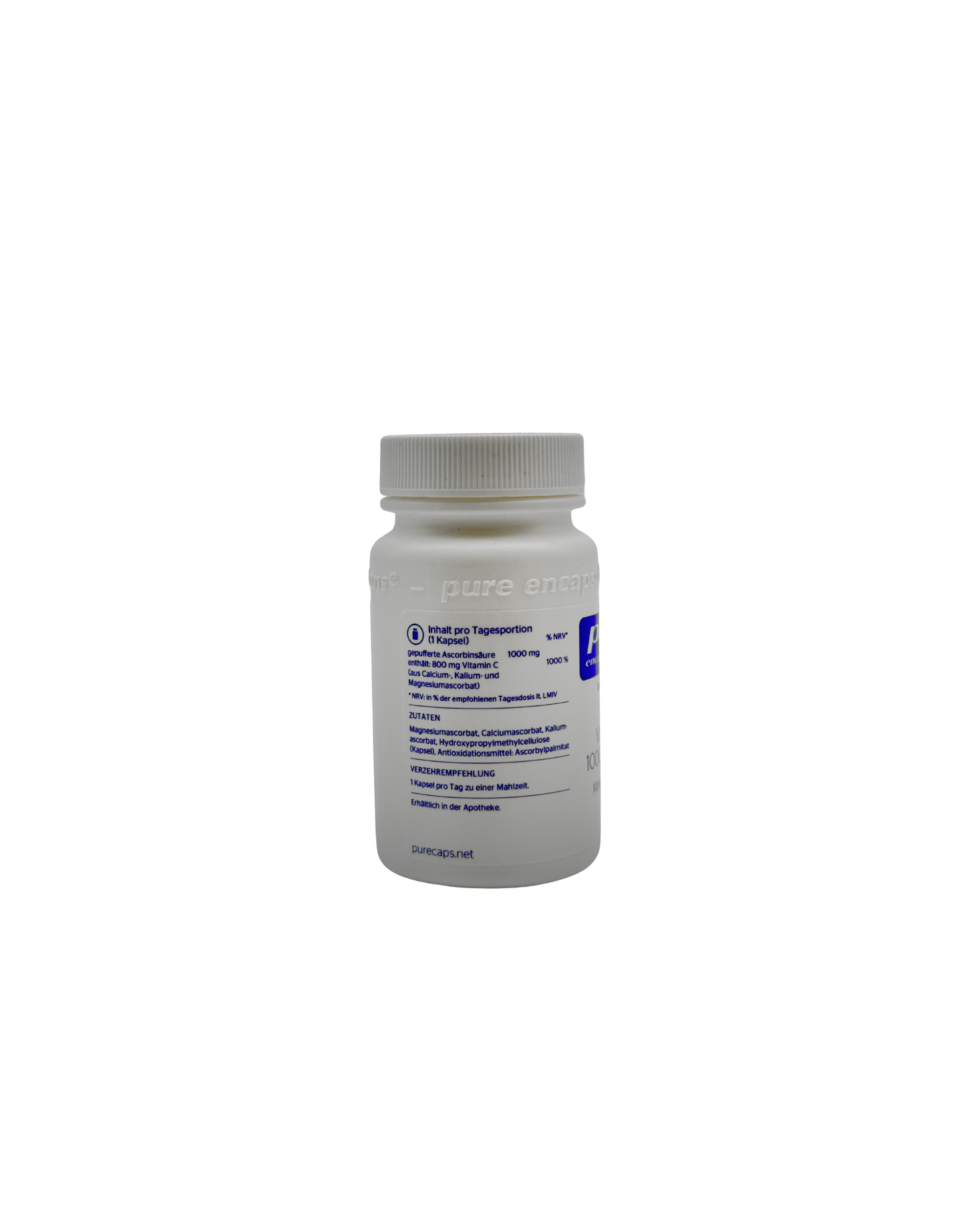 Pure Encapsulations Vitamin C 1000 gepuffert – Magenschonend & Hochdosiert 30 Kapseln
