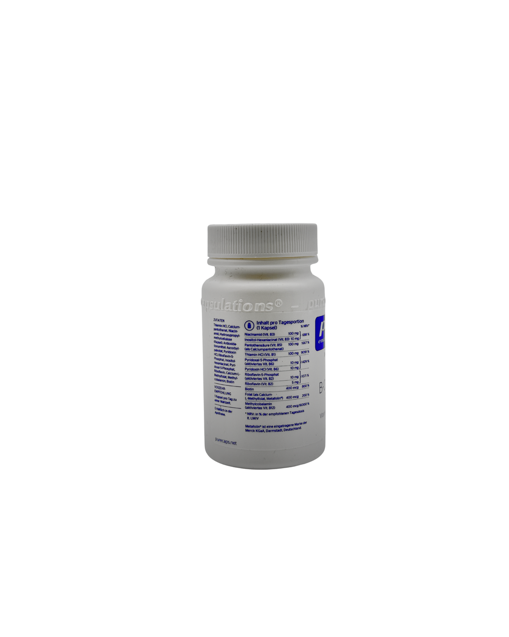 Pure Encapsulations B-Complex Plus – Aktivierter Vitamin-B-Komplex 30 Kapseln